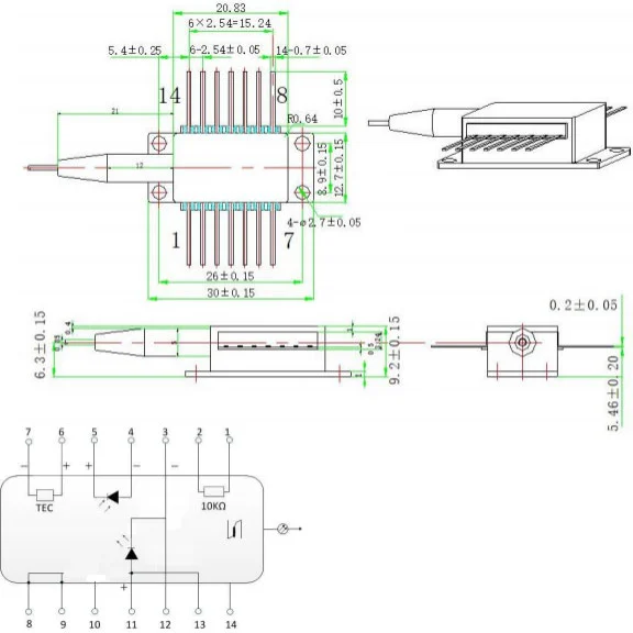 68nm 10mw Dfb Laser Diode For C2h2 Acetylene Detection